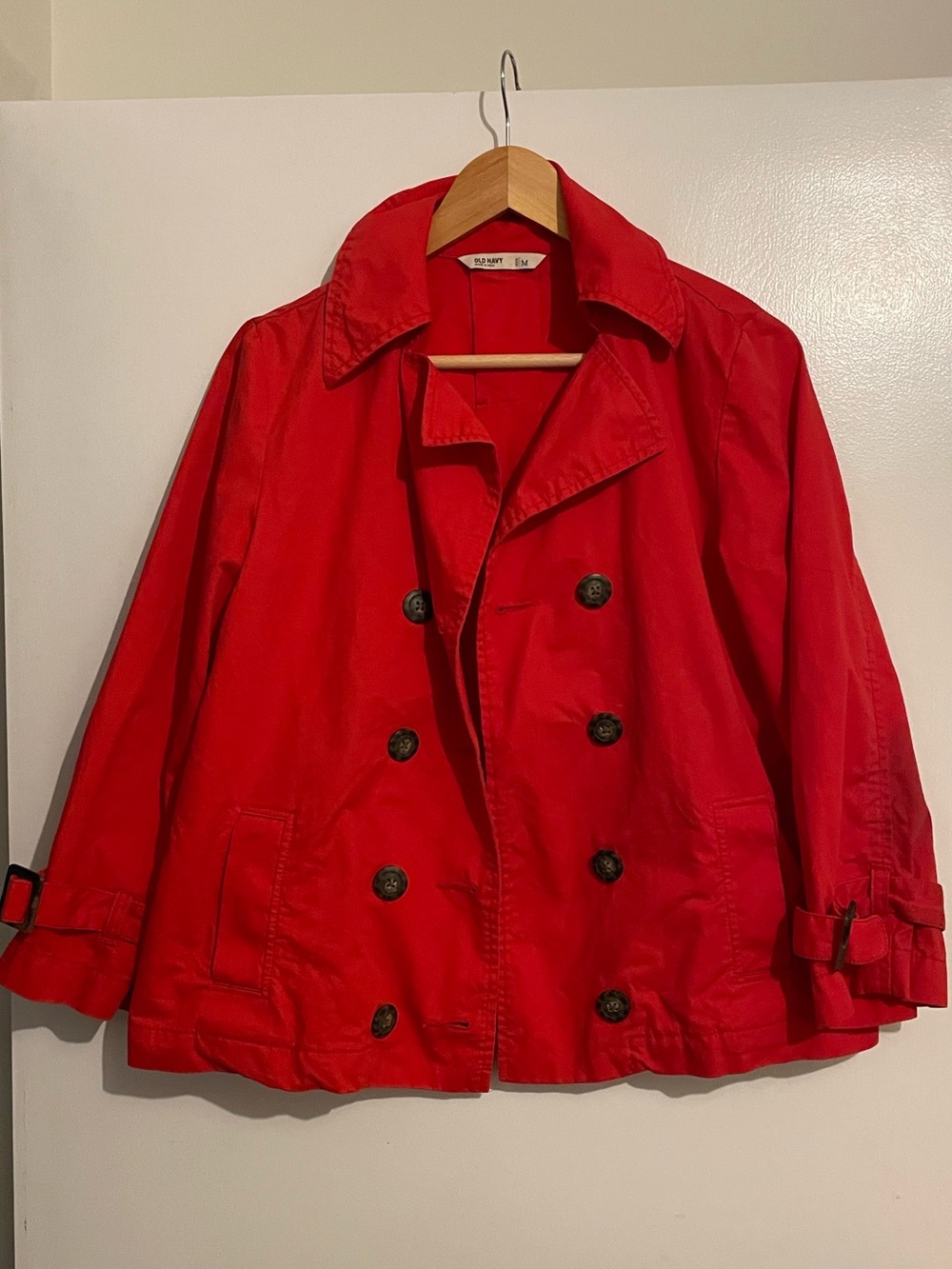 Old Navy Cropped Trench-Style Jacket (MEDIUM)